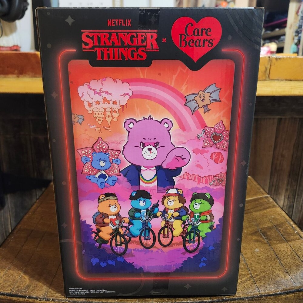 Care Bears × Stranger Things Cheer Bear as Eleven 12″ Plush Limited Edition New - Picture 4 of 6
